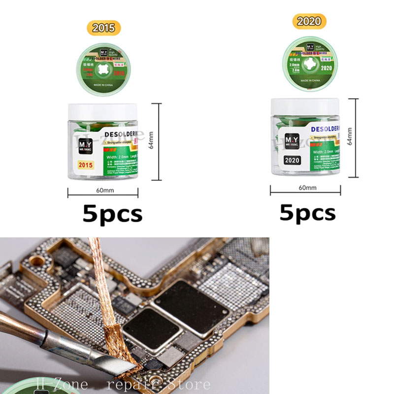 Solder Wick Braid - YCS M.Y 5 Stuks Desolderen Lont