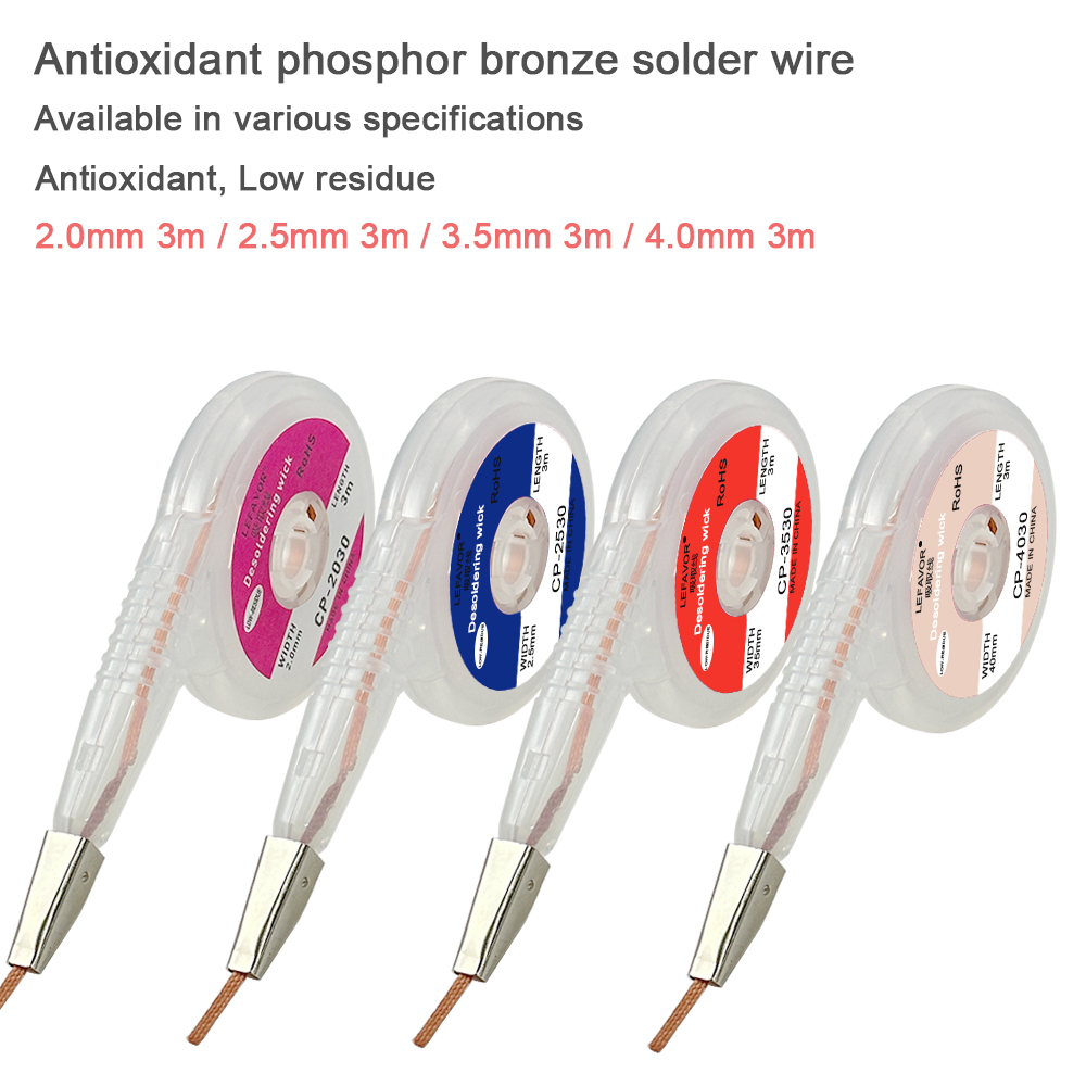 Solder Wick Braid - Sterke Desolderen Gevlochten 1.5/2.0/2.5/3.0/3.5/4mm Breedte 3M
