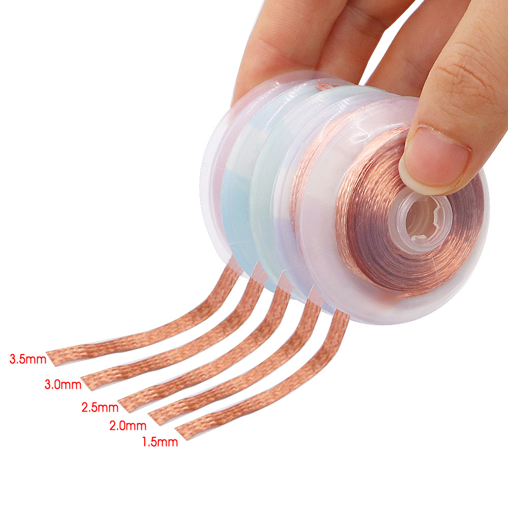 Solder Wick Braid - 1.5Mm 2Mm 2.5Mm 3Mm 3.5Mm Breedte