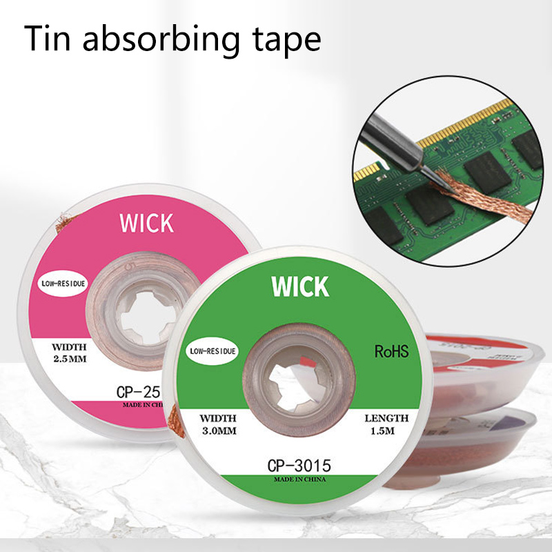 Solder Wick Braid - 1.5M Desolderen Mesh Vlecht Soldeerverwijderaar Lont