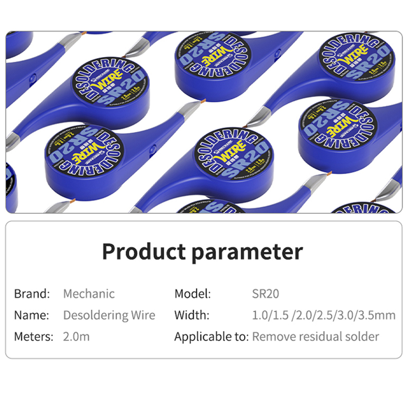 MONTEUR SR20 Desoldeerdraad 1. - Solder Wick Braid recensie en prijs